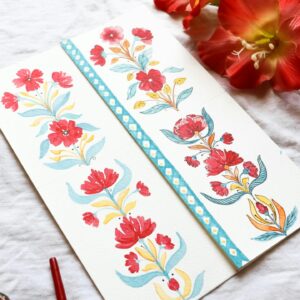 Home tarjeta floral personalizada: flores 2